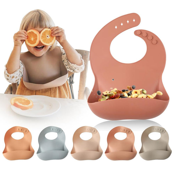 Silicone Bibs For Kids Newborn Feeding