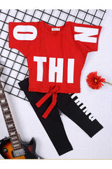 Red Summer Girl Child Tights suit