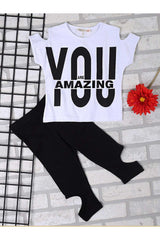 White Summer Girl Child The Tights suit