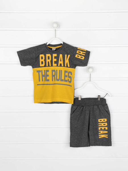 Summer Shorts T-shirt 2 Pcs Suit