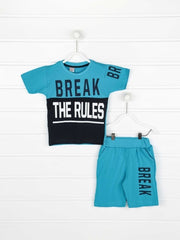 Summer Shorts T-shirt 2 Pcs Suit